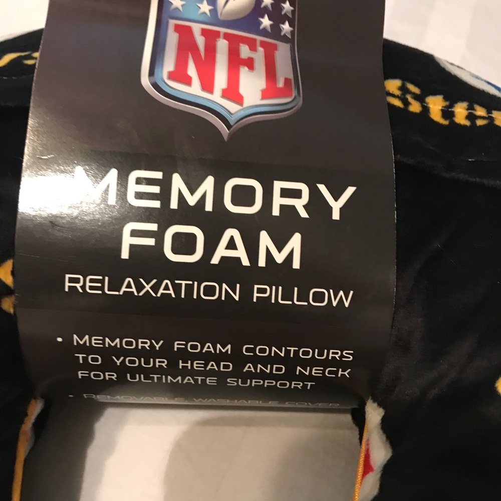 Steelers memory foam pillow